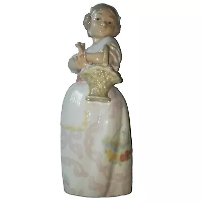 Buy Retired Vintage:NAO (25cm)Tall Figurine.Rare & Retired.Girl With The Basket.V.G. • 69.95£