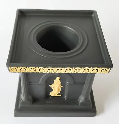 Buy Wedgwood Jasperware Black And Cane Library Collection Ink Well • 105£