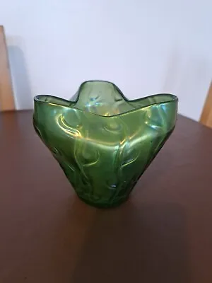 Buy Leotz Art Nouveau Iridescent Green 'neptun' Glass Vase • 120£
