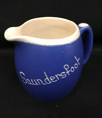 Buy Vintage Blue Devon Ware Pottery Milk/cream Jug - Saundersfoot • 3.99£