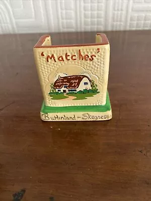 Buy Vintage Manor Ware Match Box Holder - Butlinland Skegness • 25£