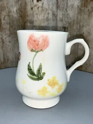 Buy Anita Harris Studio Pottery Handmade In England Flowers & Butterfly Painted Mug • 5£
