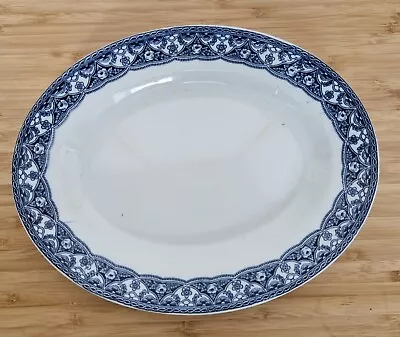 Buy Blue White China Vintage Platter England Empire Ware 20x25cm • 9.99£