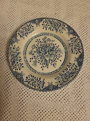 Buy English Ironstone Tableware Blue And White Side Plate 17.5cm • 5.99£