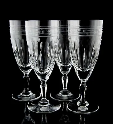 Buy Gorham Rosecliff Iced Tea Goblet Glasses Set Of 4 Vintage Floral Cut Crystal  • 54£
