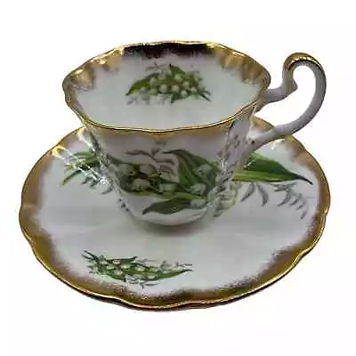 Buy Vintage Adderley Fine Bone China Tea Cup Saucer Lily Of The Valley H862L England • 47.98£