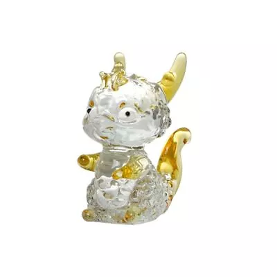 Buy Pink/Blue/Green/Yellow/Amber/Champagne Crystal Dragon Craft Ornament  Room • 6.80£