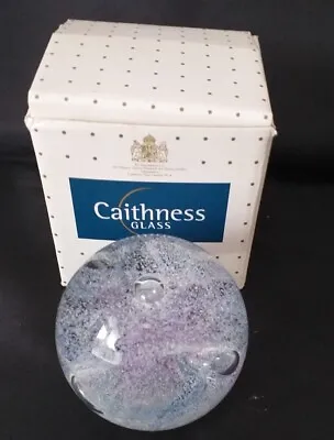 Buy Caithness Scotland Small Art Glass Paperweight Summer Haze- Boxed #d • 15£
