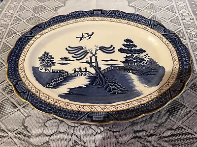 Buy Royal Doulton Booths Majestic Real Old Willow 16  Oval Platter Excellent Tc1126 • 14.99£