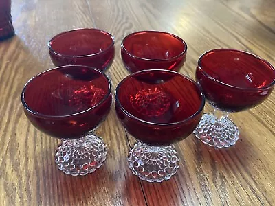Buy 35 Piece Lot Of Vintage Ruby Red Depression Glassware • 27.51£