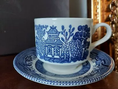 Buy Vintage Willow Blueware Cup And Saucer  • 7.60£