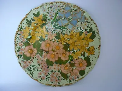 Buy Unique Hand Painted Flowers On Glaze Almond Petal Pattern Grindley England Plate • 53£