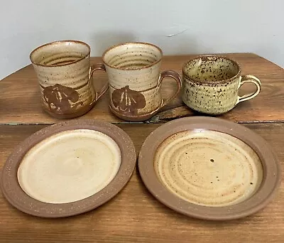 Buy Vintage Mixed Lot Studio Pottery Stoneware Le Dieu Norfolk Mug Cup Saucer Plate • 0.99£