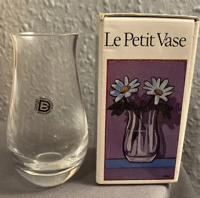 Buy Le Petit Dartington Clear Glass Vase Designed By Frank Thrower / New With Box • 18.90£
