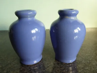 Buy Vintage - Ronuk - Stoneware - Blue - Bottles - Pair • 34.99£