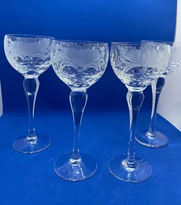 Buy ROYAL BRIERLEY CRYSTAL HONEYSUCKLE HOCK WINE GLASS - More Available • 24£