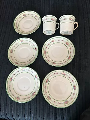 Buy Bundle Of Foley Art China Peacock Pottery Cup X2 And Saucer X5 (Free P+P) • 14.99£
