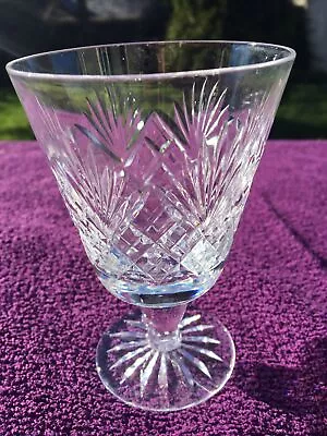 Buy  Royal Doulton JUNO Cut Crystal Glass Wine Claret 12 Cm High  • 14£
