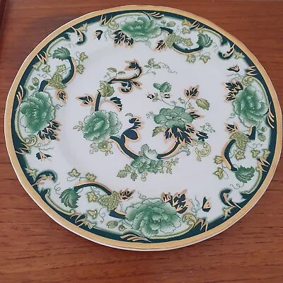 Buy Vtg Masons Ironstone Green Gold Chartreuse 22cm Salad Small Plate Hand Painted • 10.99£