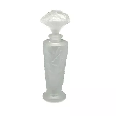 Buy Frosted Art Glass Perfume Bottle Made In France Sabino Orchidees Scent Bottle • 127.33£