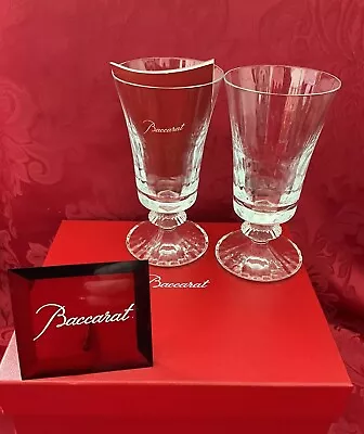 Buy NIB FLAWLESS Glass BACCARAT France Two MILLE NUITS Crystal WINE COCKTAIL GOBLETS • 551.45£