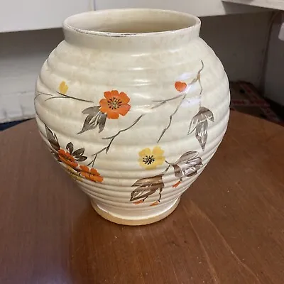 Buy Vintage Kensington Ware Vase 8  High 7  Diameter K P B England  Floral. X • 12.50£