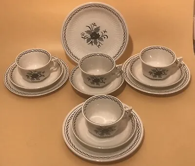 Buy ADAMS BALTIC BLUE & WHITE PATTERN CHINA TEA TRIO SETS  C1962 (4 Available) • 8£