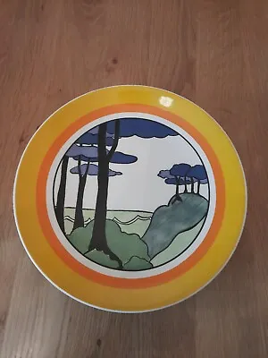 Buy  Clarice Cliff Blue Firs Design Ltd Edition 10 Inch Charger In Stunning Cond  • 27£