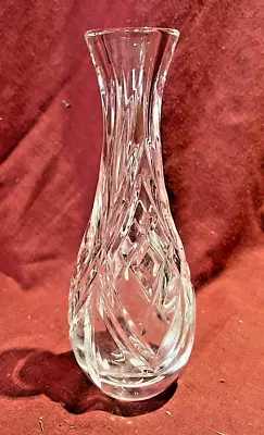 Buy Vintage Cut Glass/Crystal 7 Inch Bud Vase Excellent Condition • 5.50£