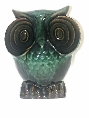 Buy Vintage Big Eye Owl 6” Blue Mountain Pottery Bank Great Horned Owl Figure Canada • 21.61£