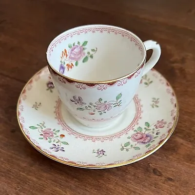 Buy Booths Silicon China Demitasse England Charles R Lynde Boston Floral Pattern • 17.07£