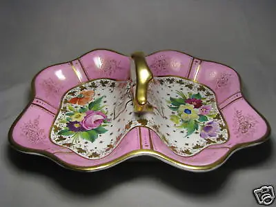 Buy KPM PORCELAIN PLATE HAND PAINTED CONDIMENT DISH TRAY PLATTER Germany C1885 Excel • 526£