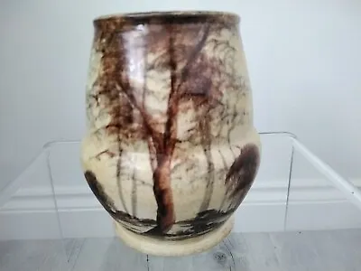 Buy Rare RADFORD Burslem Pottery Vase Painted By J.Harrison - Perfect • 44.99£
