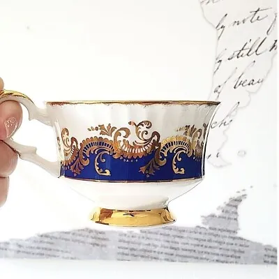 Buy Antique 1950s PARAGON Fine Bone China Cup With Gold Hidden Rose For Her Majesty • 59.55£