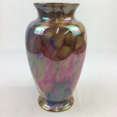 Buy Oldcourt Ware Lustre Vase J Fryer Ltd 10 Inch Spey Pink Purple Hand Painted • 10.95£