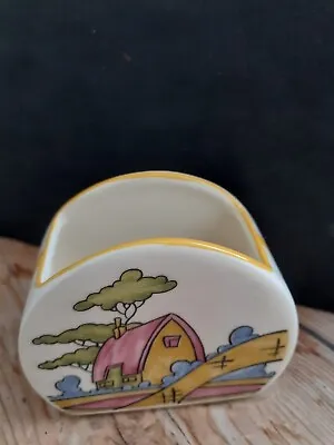 Buy CLARICE CLIFF   PINK ROOF COTTAGE    SUGAR BOWL  By WEDGWOOD - LT'D EDITION • 32£