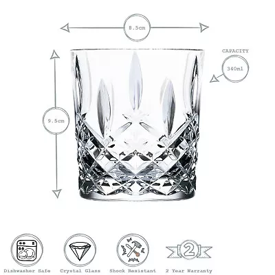 Buy New RCR Crystal Orchestra Whiskey Tumbler Glass DOF Old Fashioned 340ml • 6£