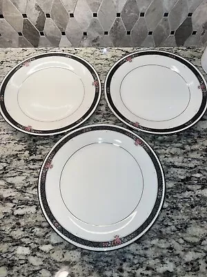 Buy Noritake Ivory China Etienne #7260 Dinner Plate Set Of  3 Excellent • 22.77£