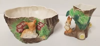 Buy Hornsea Fauna Pottery Ornaments Royal Deer Planter 89 Fauna Tree And Rabbit 55 • 12£