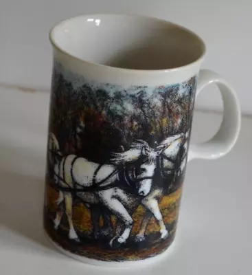 Buy Dunoon Vintage Stoneware Mugs Horse Ploughing • 7.99£