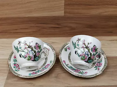 Buy 2 X Vintage Duchess Indian Tree Bone China  Cups & Saucers • 10.99£