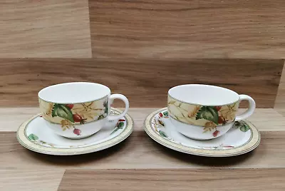 Buy 2 X Vintage Royal Doulton Expressions Edenfield Cups & Saucers • 10.99£