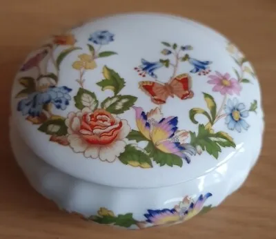 Buy Aynsley Bone China COTTAGE GARDEN Round Tricket Dish With Lid • 2.99£