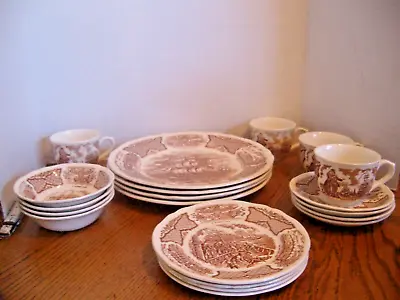 Buy VINTAGE Alfred Meakin “FAIR WNDS” 5-pc. Place Setting SERVICE FOR 4 ~ 20 Pcs. • 94.87£