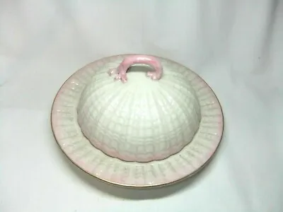 Buy Belleek Muffin Dish & Cover Lid  1st Period (1861-91) Triadacna Pale Pink Rare • 299.99£