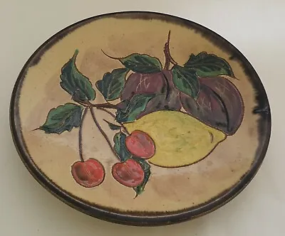 Buy Mid Century Spanish Puigdemont ? Pottery Bowl Fruit Design Mcm • 14.99£