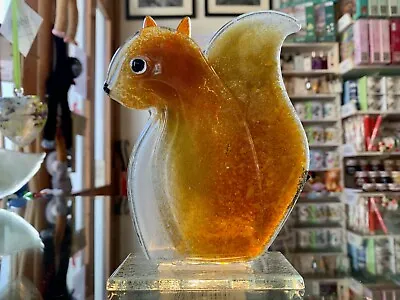 Buy Fused Glass Ornament Squirrel - Nobilé Glassware - 2159-21 • 39.99£