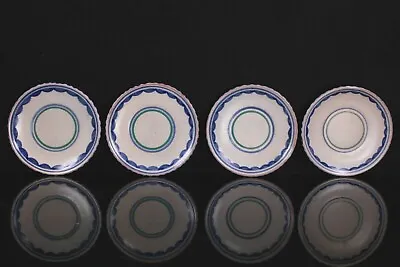 Buy Poole Pottery Plates Transitional Period Four Plates Circa 1930 • 40£