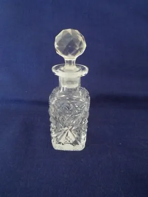 Buy Cut Glass Square Perfume Bottle • 8£