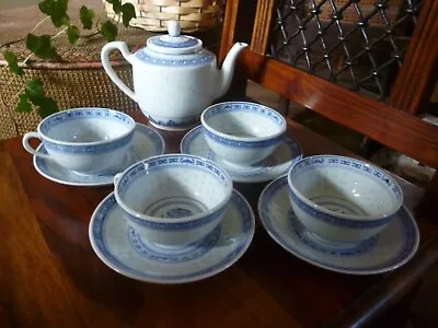 Buy Jingdezhen Chinese Porcelain Tea Set Blue & White Hand Painted, Quality. • 24.99£